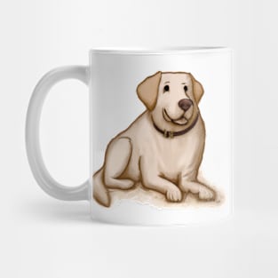 Cute Labrador Retriever Drawing Mug